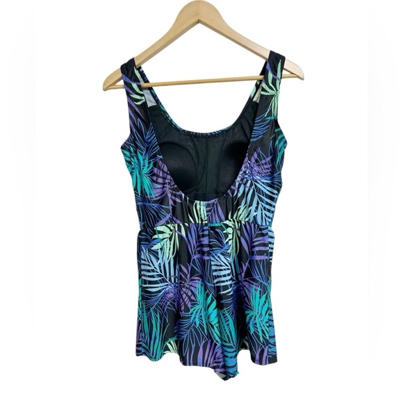 Blair Tropical One Piece Swimsuit Shorts Sz 10 - Picture 6 of 9